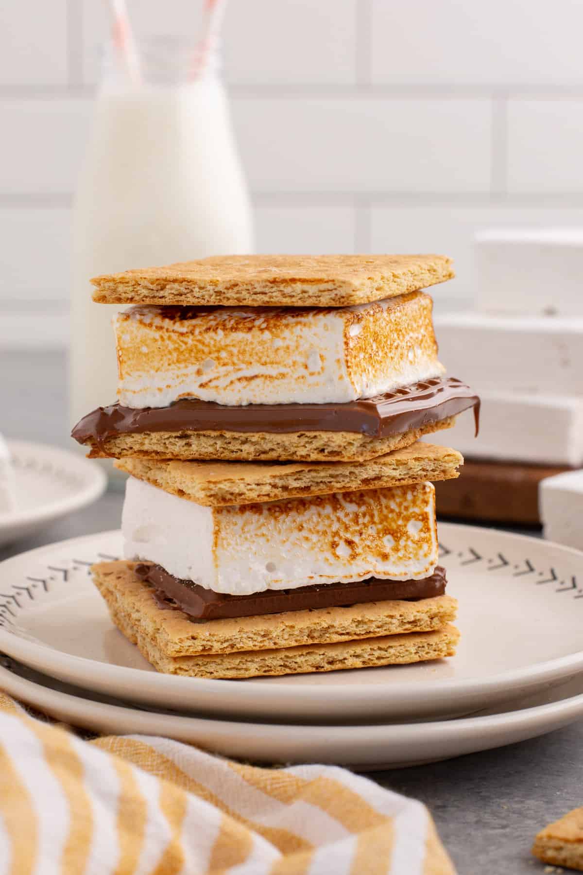 S'mores with homemade marshmallows.