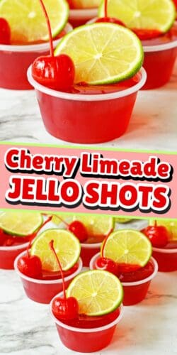 Cherry Limeade Jello Shots.