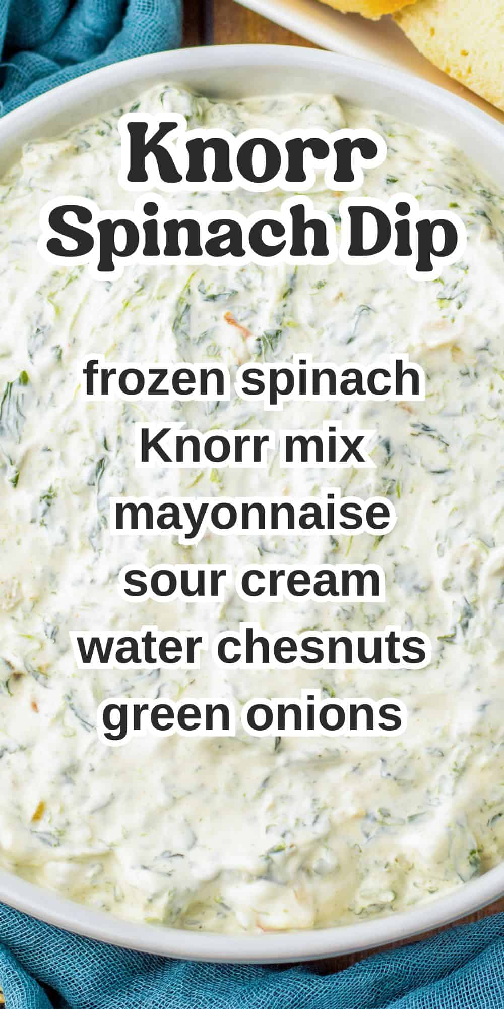 Classic Knorr Spinach Dip Recipe