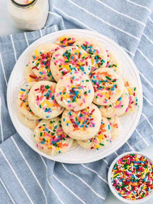 Easy Funfetti Cake Mix Cookies