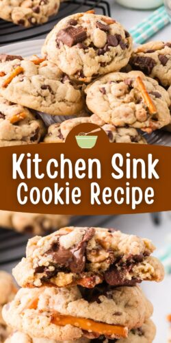 Kitchen Sink Cookie Recipe pin.
