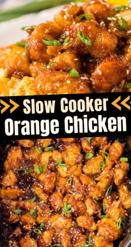 Slow Cooker Orange Chicken Pin.