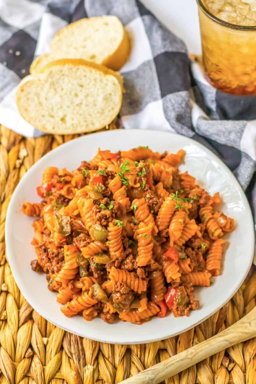 Sloppy Joe Pasta (Easy One Pot Recipe)