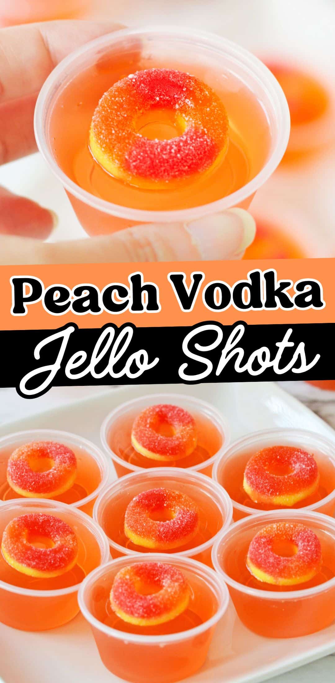 Peach Vodka Jello Shots