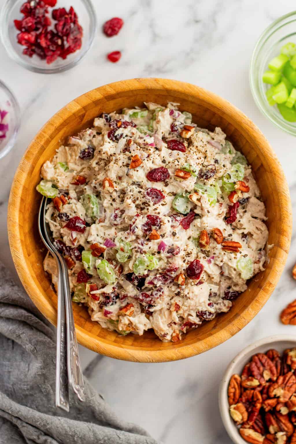Cranberry Chicken Salad with Pecans