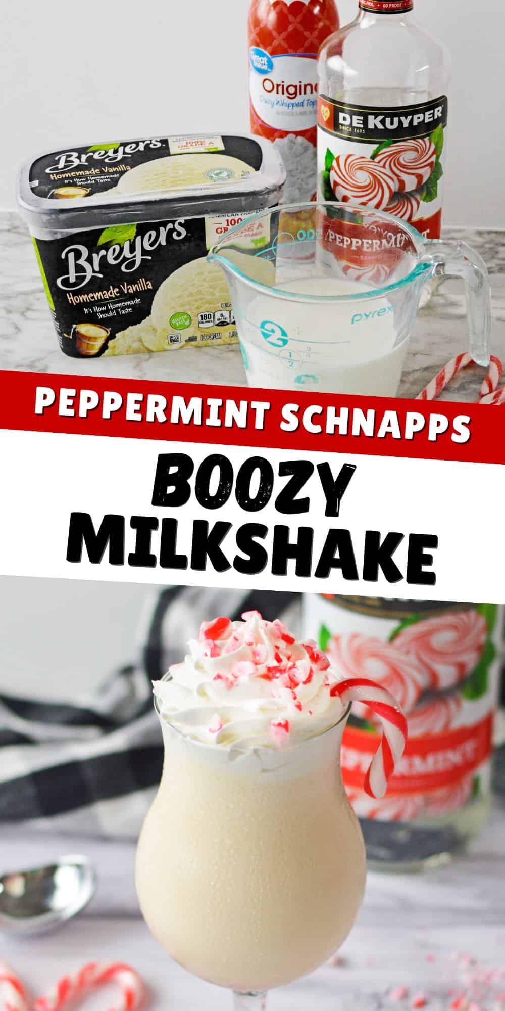 Boozy Peppermint Milkshake