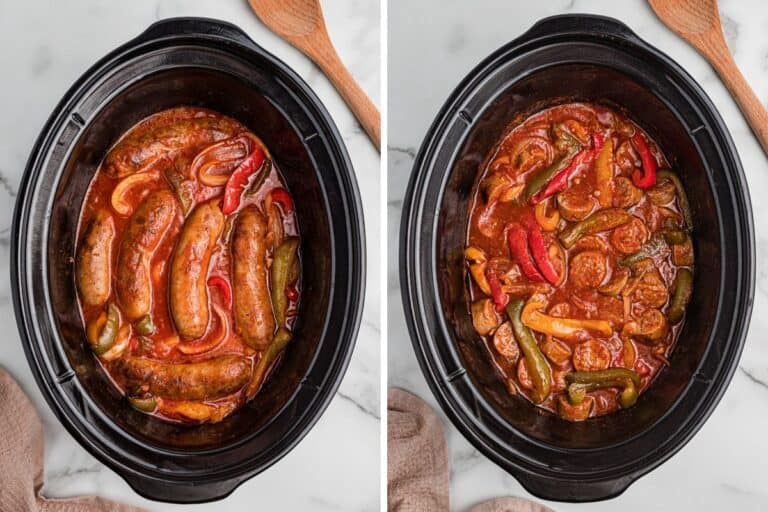 Crockpot Sausage and Peppers